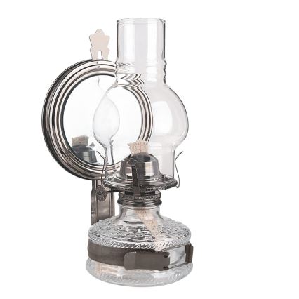 Brilagi - Lampada a petrolio MERLIN nero cromato