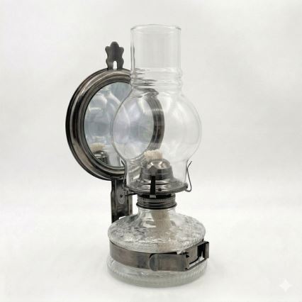 Brilagi - Lampada a petrolio MERLIN nero cromato
