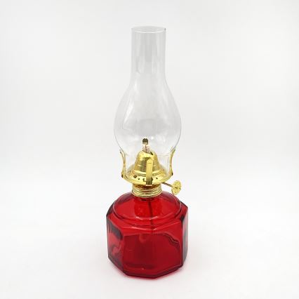 Brilagi - Lampada a petrolio MERLIN rossa