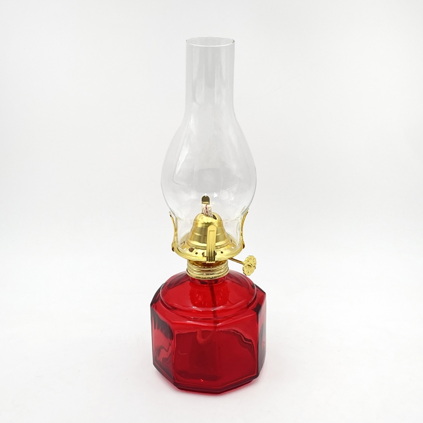 Brilagi - Lampada a petrolio MERLIN rossa