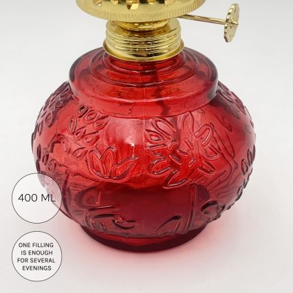 Brilagi - Lampada a petrolio MERLIN rossa