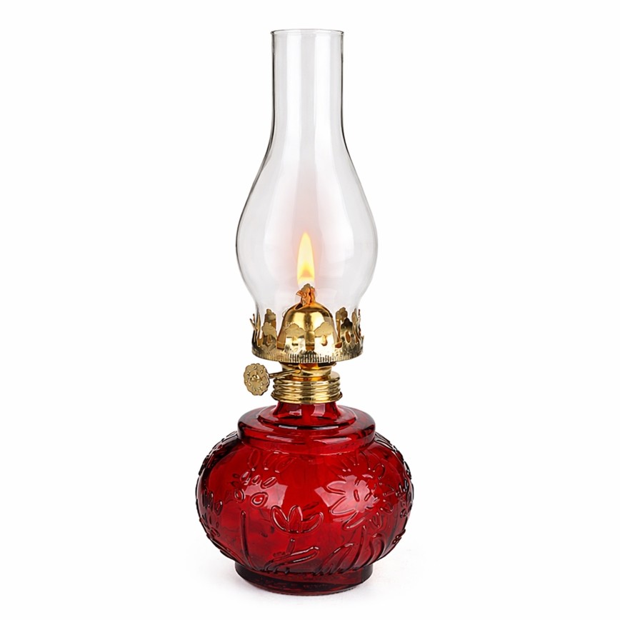Brilagi - Lampada a petrolio MERLIN rossa