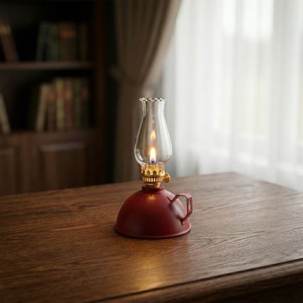 Brilagi - Lampada a petrolio MERLIN rossa