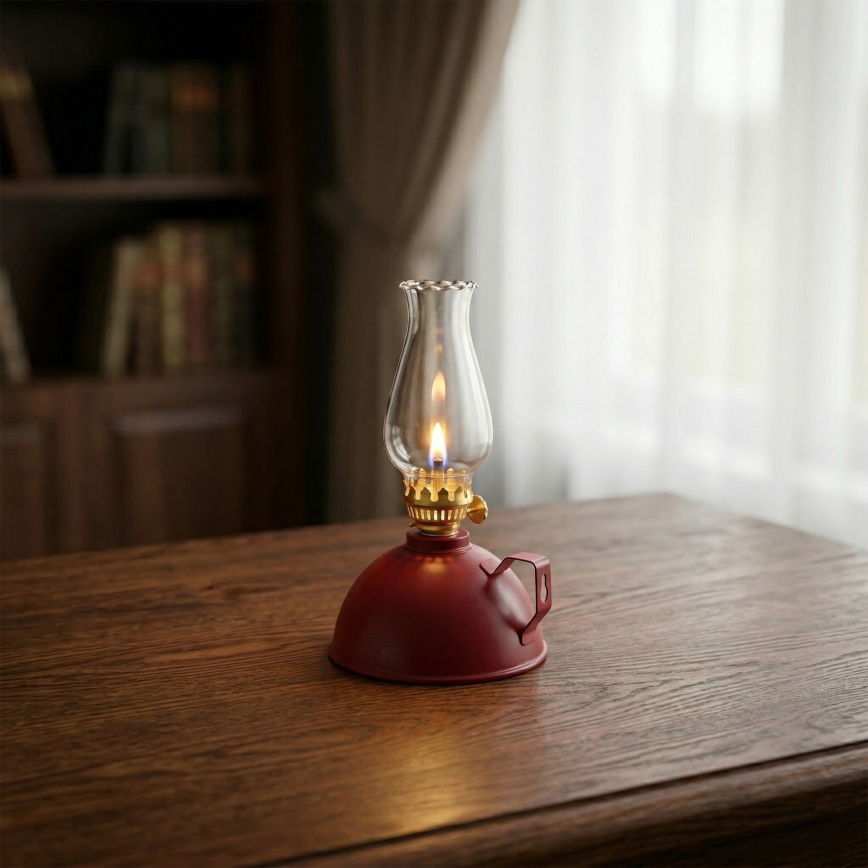 Brilagi - Lampada a petrolio MERLIN rossa