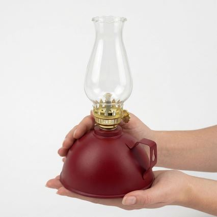 Brilagi - Lampada a petrolio MERLIN rossa