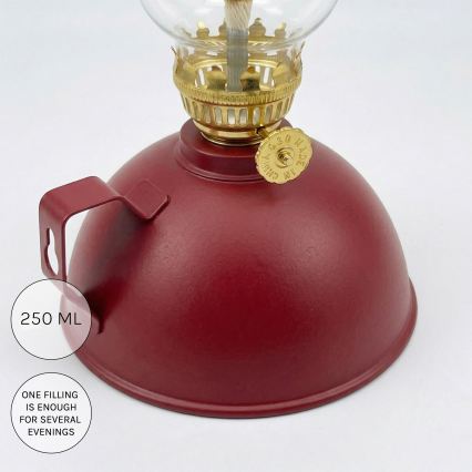 Brilagi - Lampada a petrolio MERLIN rossa