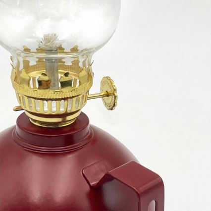 Brilagi - Lampada a petrolio MERLIN rossa