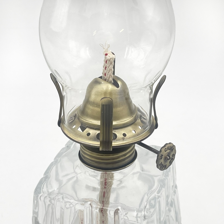 Brilagi - Lampada a petrolio MERLIN trasparente/dorata/patina