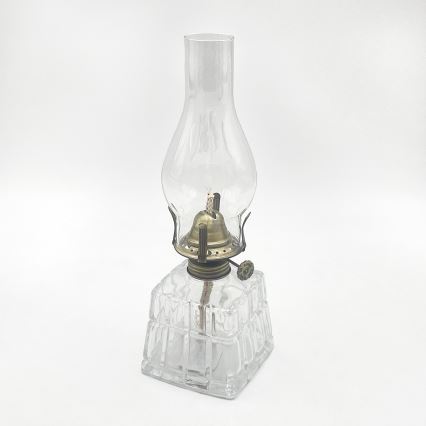 Brilagi - Lampada a petrolio MERLIN trasparente/dorata/patina