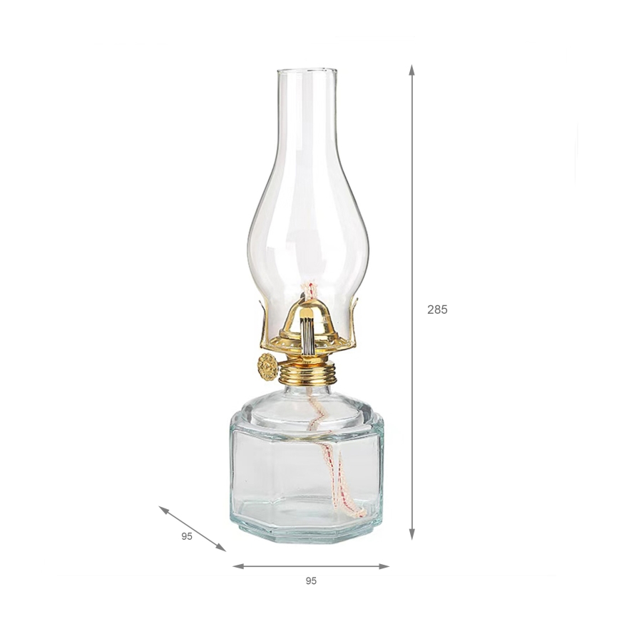 Brilagi - Lampada a petrolio MERLIN trasparente