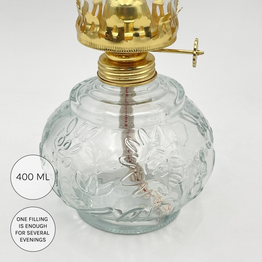 Brilagi - Lampada a petrolio MERLIN trasparente