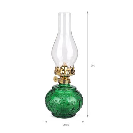 Brilagi - Lampada a petrolio MERLIN verde