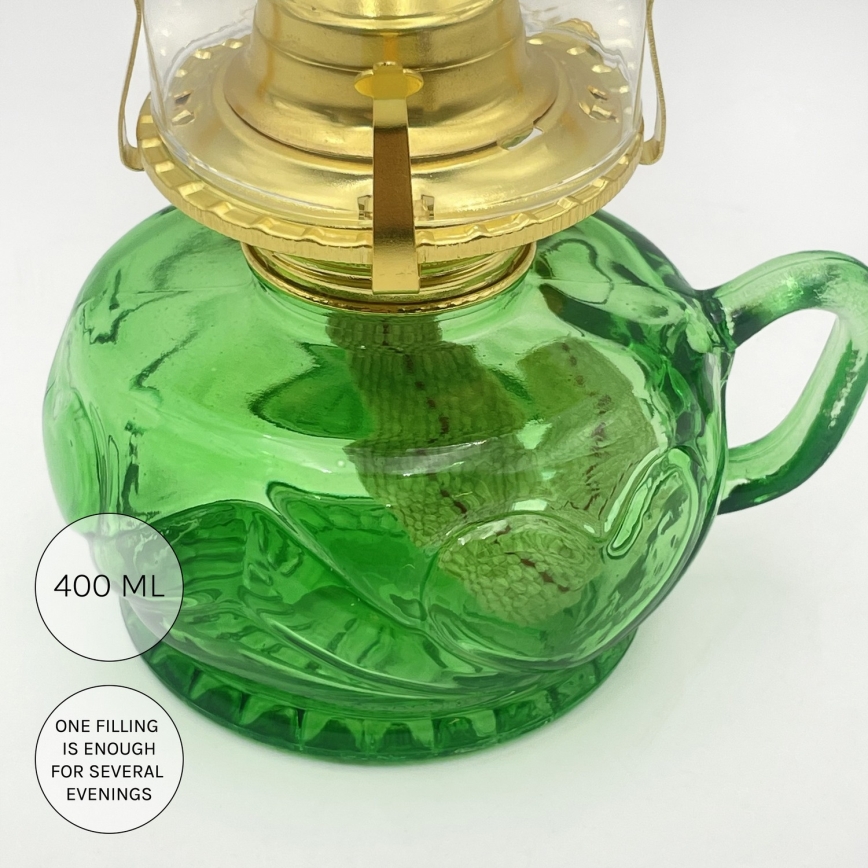 Brilagi - Lampada a petrolio MERLIN verde