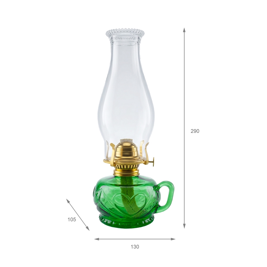 Brilagi - Lampada a petrolio MERLIN verde