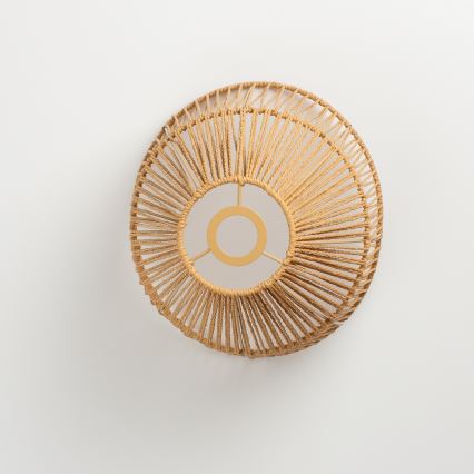 Brilagi - Lampada a plafone LED CERIA BOHO, 1xE27/40W/230V, Ø 30 cm, marrone/rovere