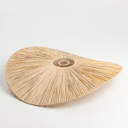 Brilagi - Lampada a plafone LED CERIA BOHO 1xE27/40W/230V Ø 60 cm, raffia/rovere