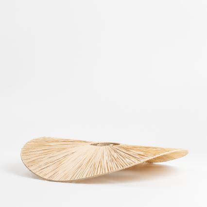 Brilagi - Lampada a plafone LED CERIA BOHO 1xE27/40W/230V Ø 60 cm, raffia/rovere