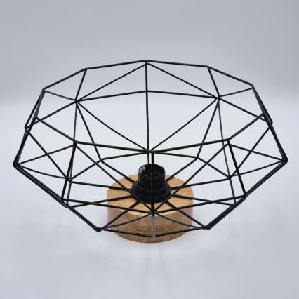 Brilagi - Lampada da soffitto WOODY BASKET 1xE27/60W/230V rovere noce