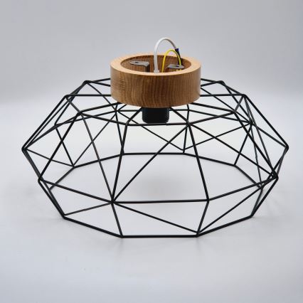 Brilagi - Lampada da soffitto WOODY BASKET 1xE27/60W/230V rovere noce