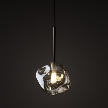 Brilagi - Lampada a sospensione a cavo VULCANO 1xG9/8W/230V Ø 15 cm bronzo/beige fumé