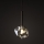 Brilagi - Lampada a sospensione a cavo VULCANO 1xG9/8W/230V Ø 15 cm bronzo/beige fumé