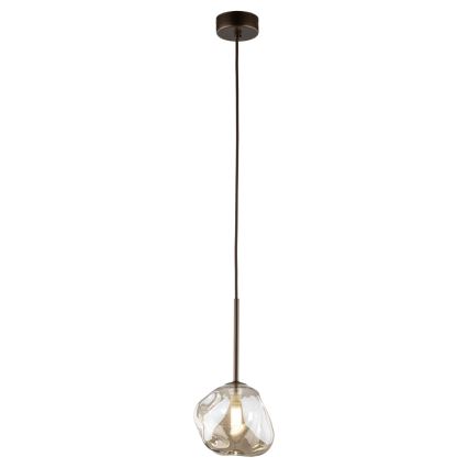 Brilagi - Lampada a sospensione a cavo VULCANO 1xG9/8W/230V Ø 15 cm bronzo/beige fumé