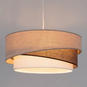 Brilagi - Lampada a sospensione con cavo ARROW 1xE27/60W/230V Ø 45 cm beige/marrone/bianco