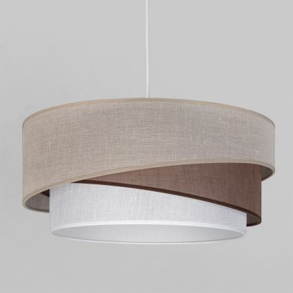 Brilagi - Lampada a sospensione con cavo ARROW 1xE27/60W/230V Ø 45 cm beige/marrone/bianco