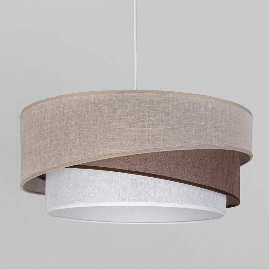 Brilagi - Lampada a sospensione con cavo ARROW 1xE27/60W/230V Ø 45 cm beige/marrone/bianco