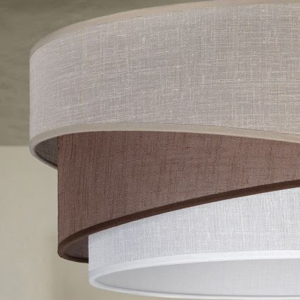 Brilagi - Lampada a sospensione con cavo ARROW 1xE27/60W/230V Ø 45 cm beige/marrone/bianco