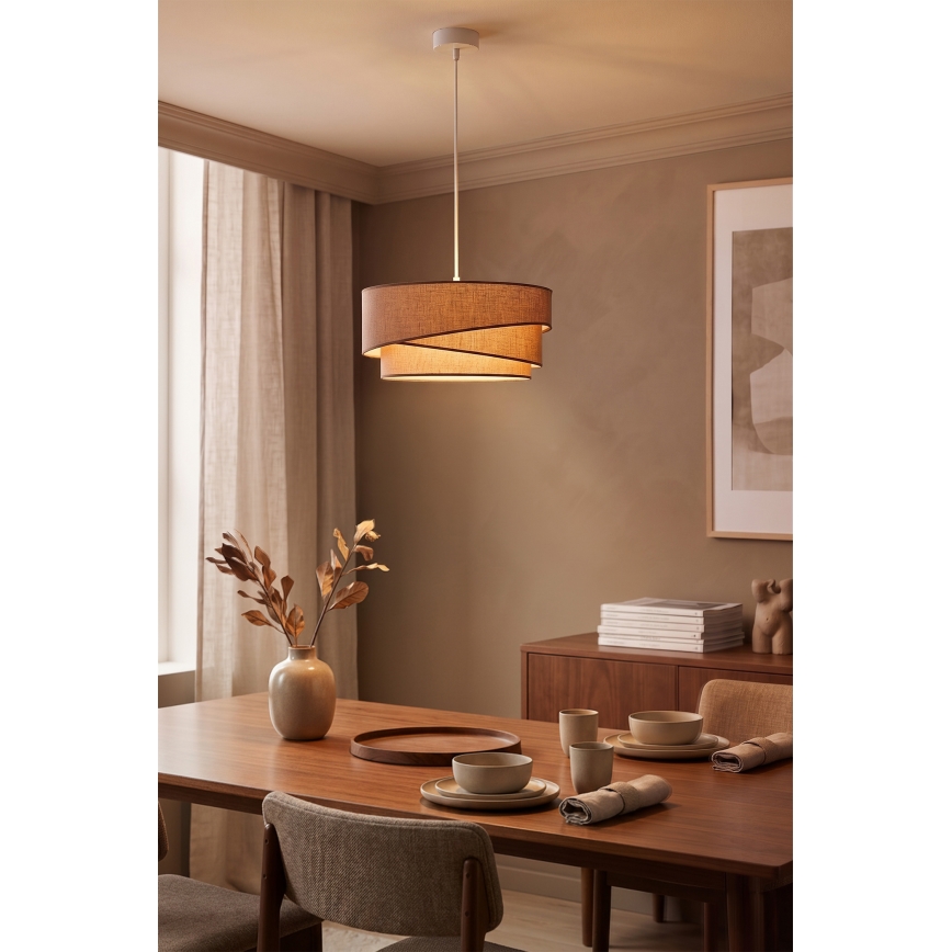 Brilagi - Lampada a sospensione con cavo ARROW 1xE27/60W/230V Ø 45 cm marrone