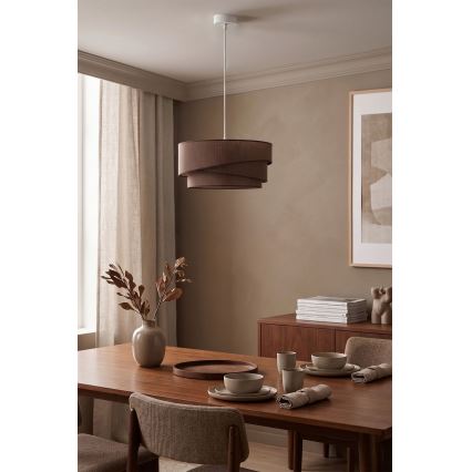 Brilagi - Lampada a sospensione con cavo ARROW 1xE27/60W/230V Ø 45 cm marrone