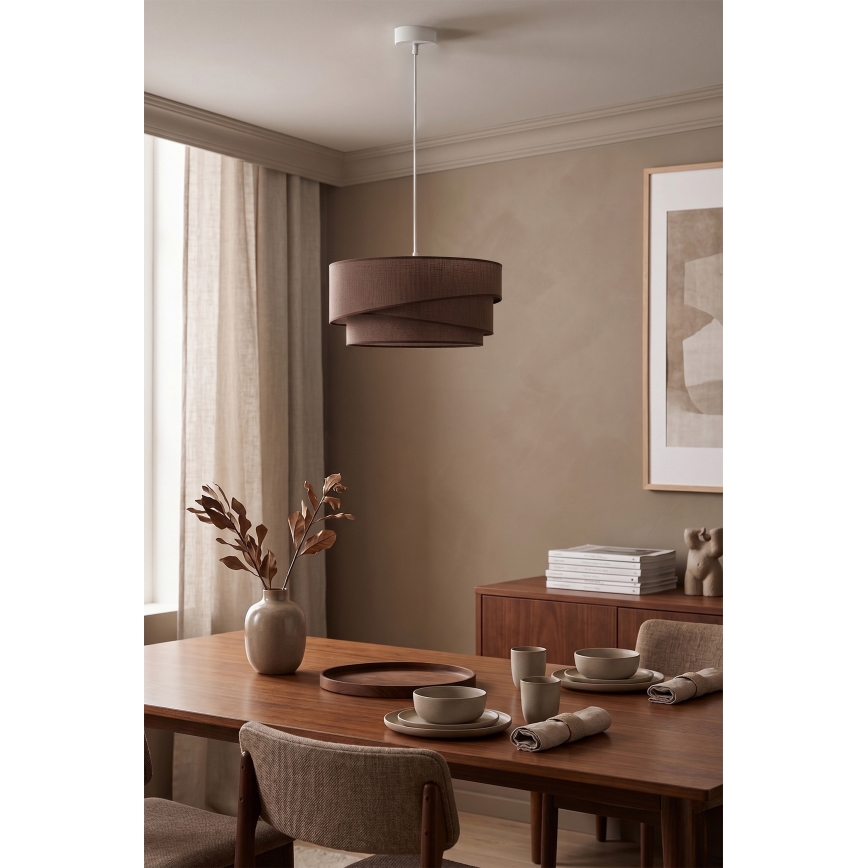 Brilagi - Lampada a sospensione con cavo ARROW 1xE27/60W/230V Ø 45 cm marrone