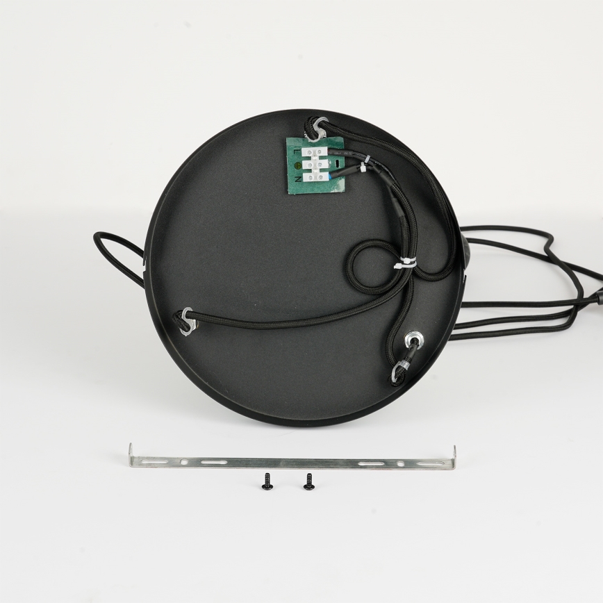 Brilagi - Lampada a sospensione con cavo BASKLITE 3xE27/15W/230V legno di caucciù/nero
