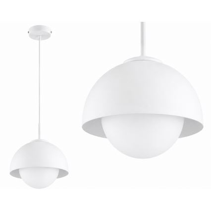 BRILAGI - Lampada a sospensione con cavo COSMO 1xE27/60W/230V Ø 18 cm bianca