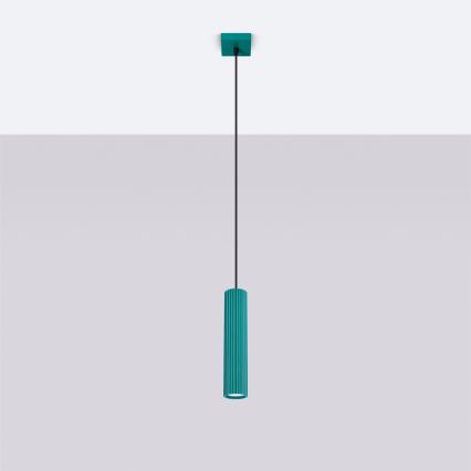 Brilagi - Lampada a sospensione con cavo CRESTO 1xGU10/10W/230V turchese