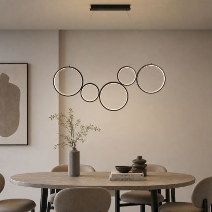 Brilagi - Lampada a sospensione con cavo ECHO LED/60W/230V 4000K 100 cm nera