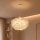 Brilagi - Lampada a sospensione con cavo FEATHER 3xE27/40W/230V Ø 50 cm bianca