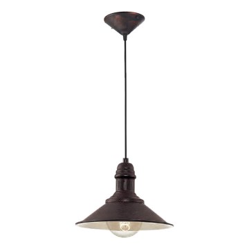 Brilagi - Lampada a sospensione con cavo FORGE 1xE27/60W/230V Ø 22 cm marrone