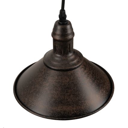 BRILAGI - Lampada a sospensione con cavo FORGE 1xE27/60W/230V Ø 22 cm marrone