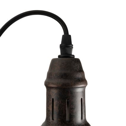 BRILAGI - Lampada a sospensione con cavo FORGE 1xE27/60W/230V Ø 22 cm marrone
