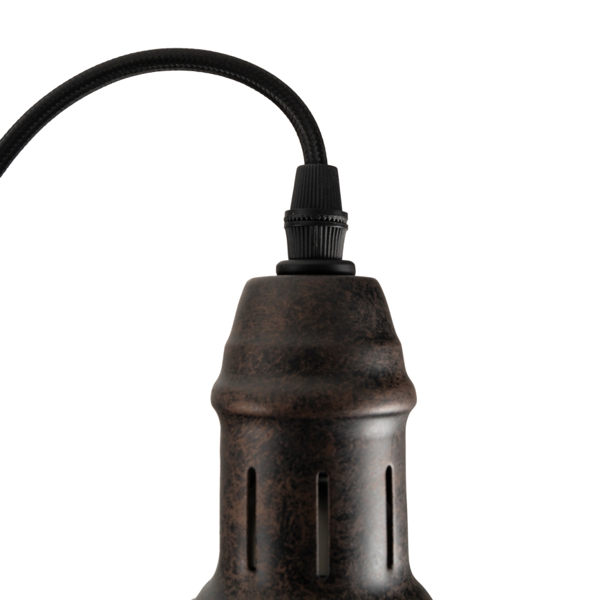BRILAGI - Lampada a sospensione con cavo FORGE 1xE27/60W/230V Ø 22 cm marrone