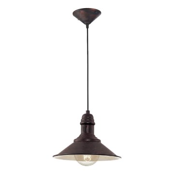 Brilagi - Lampada a sospensione con cavo FORGE 1xE27/60W/230V Ø 22 cm nera