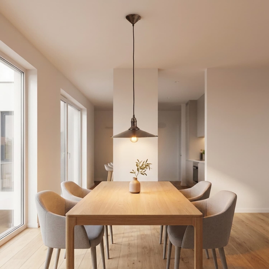 BRILAGI - Lampada a sospensione con cavo FORGE 1xE27/60W/230V Ø 36 cm marrone