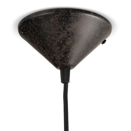 BRILAGI - Lampada a sospensione con cavo FORGE 1xE27/60W/230V Ø 36 cm marrone