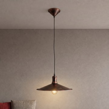 BRILAGI - Lampada a sospensione con cavo FORGE 1xE27/60W/230V Ø 36 cm patinata/ramata