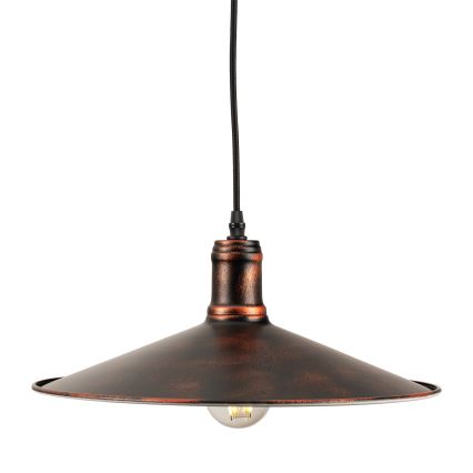 BRILAGI - Lampada a sospensione con cavo FORGE 1xE27/60W/230V Ø 36 cm patinata/ramata