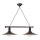 Brilagi - Lampada a sospensione con cavo FORGE 2xE27/60W/230V marrone