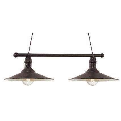 Brilagi - Lampada a sospensione con cavo FORGE 2xE27/60W/230V marrone