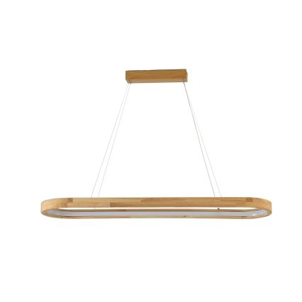 Brilagi - Lampada a sospensione con cavo LED UMEA WOOD LED/40W/230V 90x22 cm, legno di caucciù